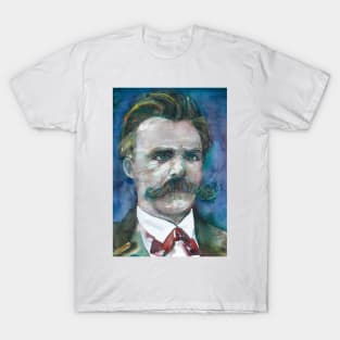 FRIEDRICH NIETZSCHE watercolor portrait.5 T-Shirt